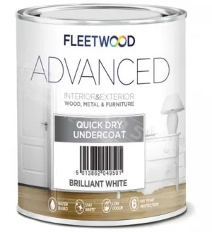 Fleetwood Advanced Quick Dry Undercoat Brilliant White 1L