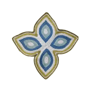 Flower Hand Braided Jute Rug