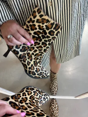 Gabbie Leopard Kitten Heel Boot