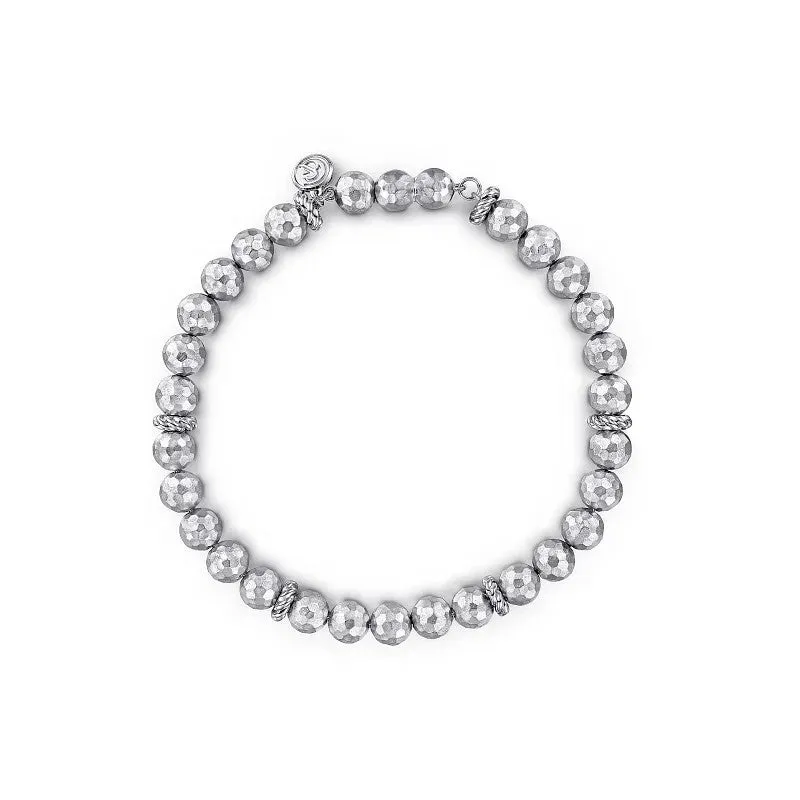 Gabriel & Co. Faceted Bead Men's Bracelet