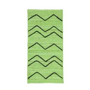 Green Hilly Natural Jute Rug