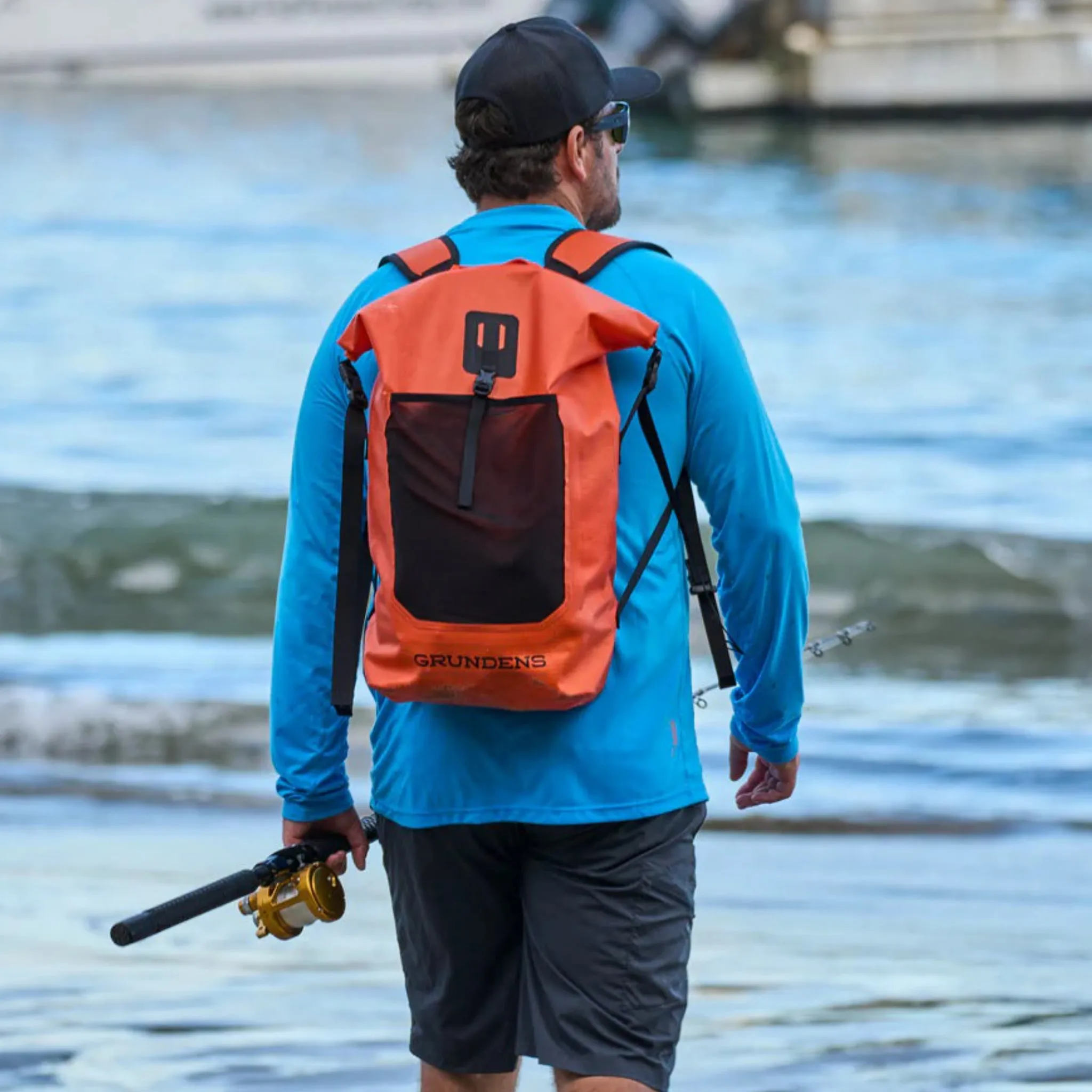 Grundéns Bootlegger Roll Top Backpack 30L (rödorange)