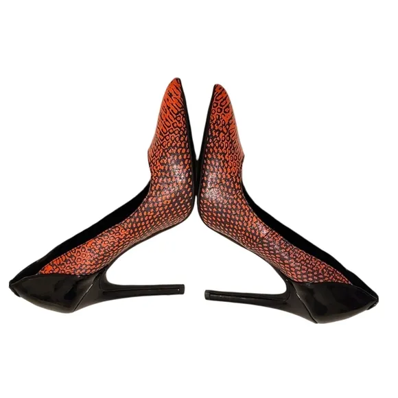 GUESS Felisity Python Print Pointy Toe Pumps Size 7.5