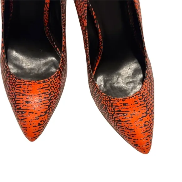 GUESS Felisity Python Print Pointy Toe Pumps Size 7.5