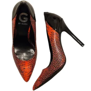 GUESS Felisity Python Print Pointy Toe Pumps Size 7.5