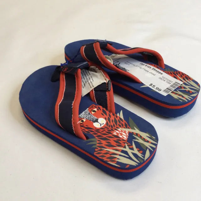 Gymboree Boy's Blue Sandals- Flip Flops (size 5)