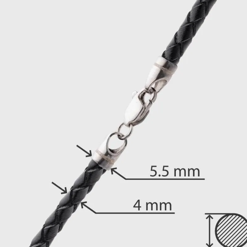 Handcrafted Braided Leather Cord