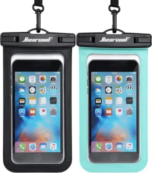 Hiearcool IPX8 Waterproof Phone Pouch, Beach Cruise Ship Essentials 2Pack 8.3"