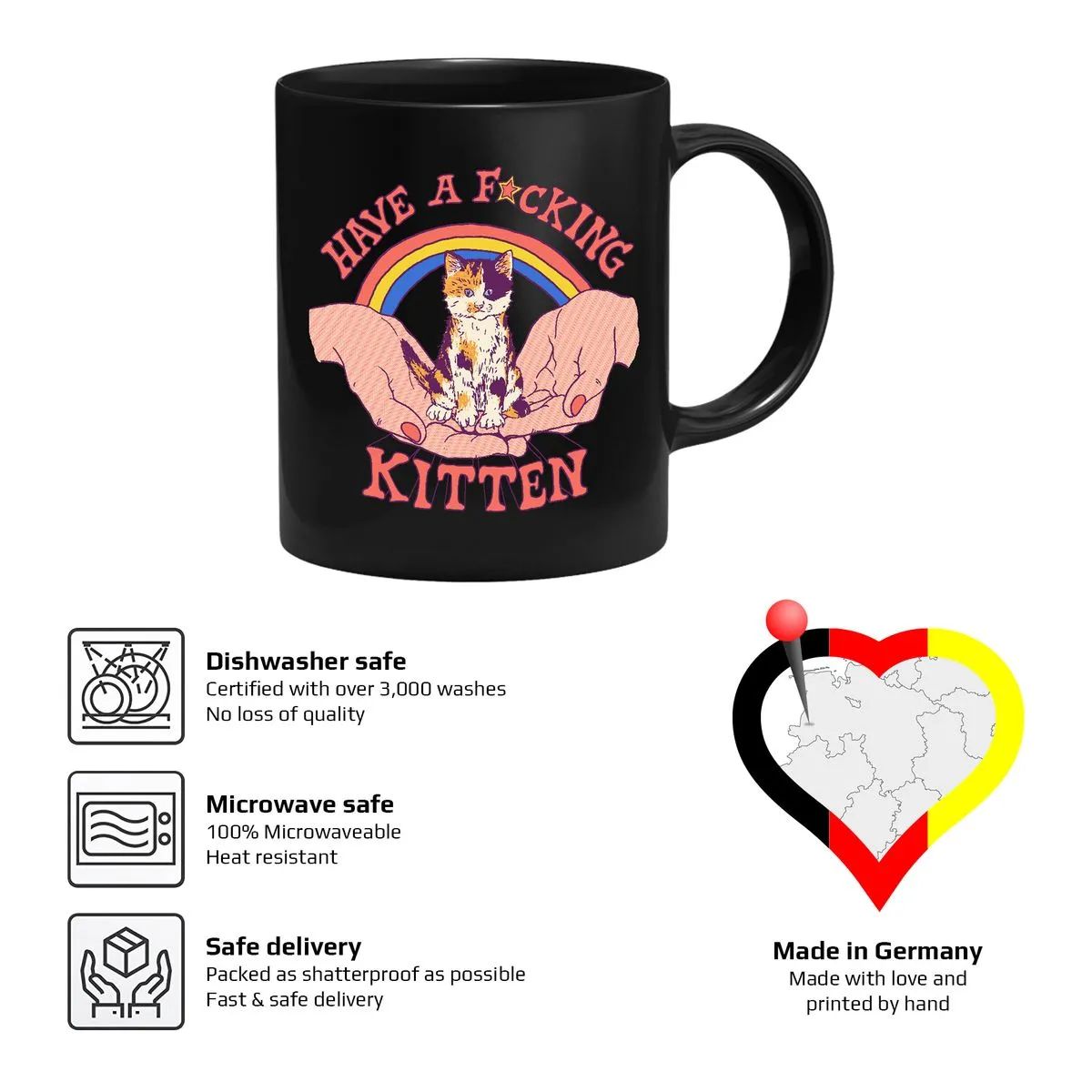 Hillary White Rabbit - Kitten - Tasse