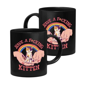Hillary White Rabbit - Kitten - Tasse