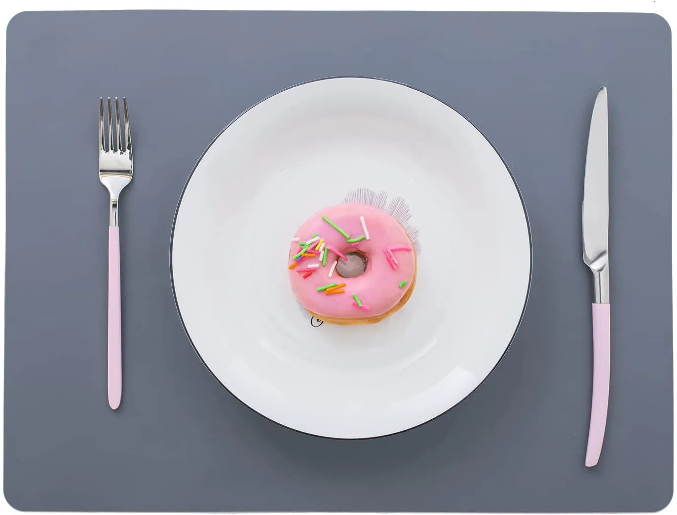Homlly Heat Insulation Waterproof Non-slip Table Silicone Placemat