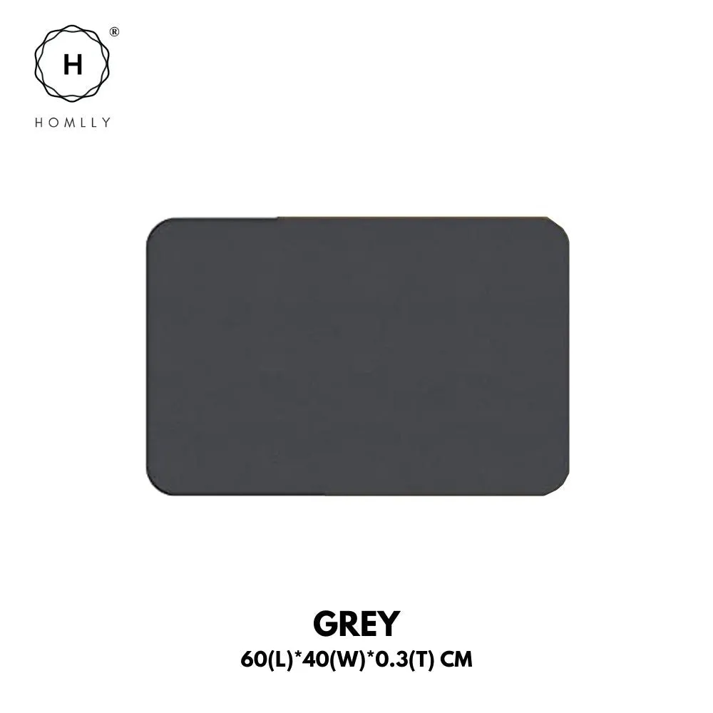 Homlly Super Absorbent Non-Slip Heat-Resistant Dish Drying Mat for Kitchen Counter [Hide Stain]