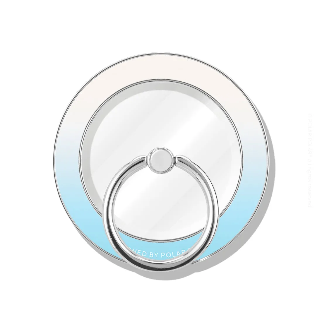 Iceberg Pastel - Silver MagSafe Phone Grip and Ring Holder Stand