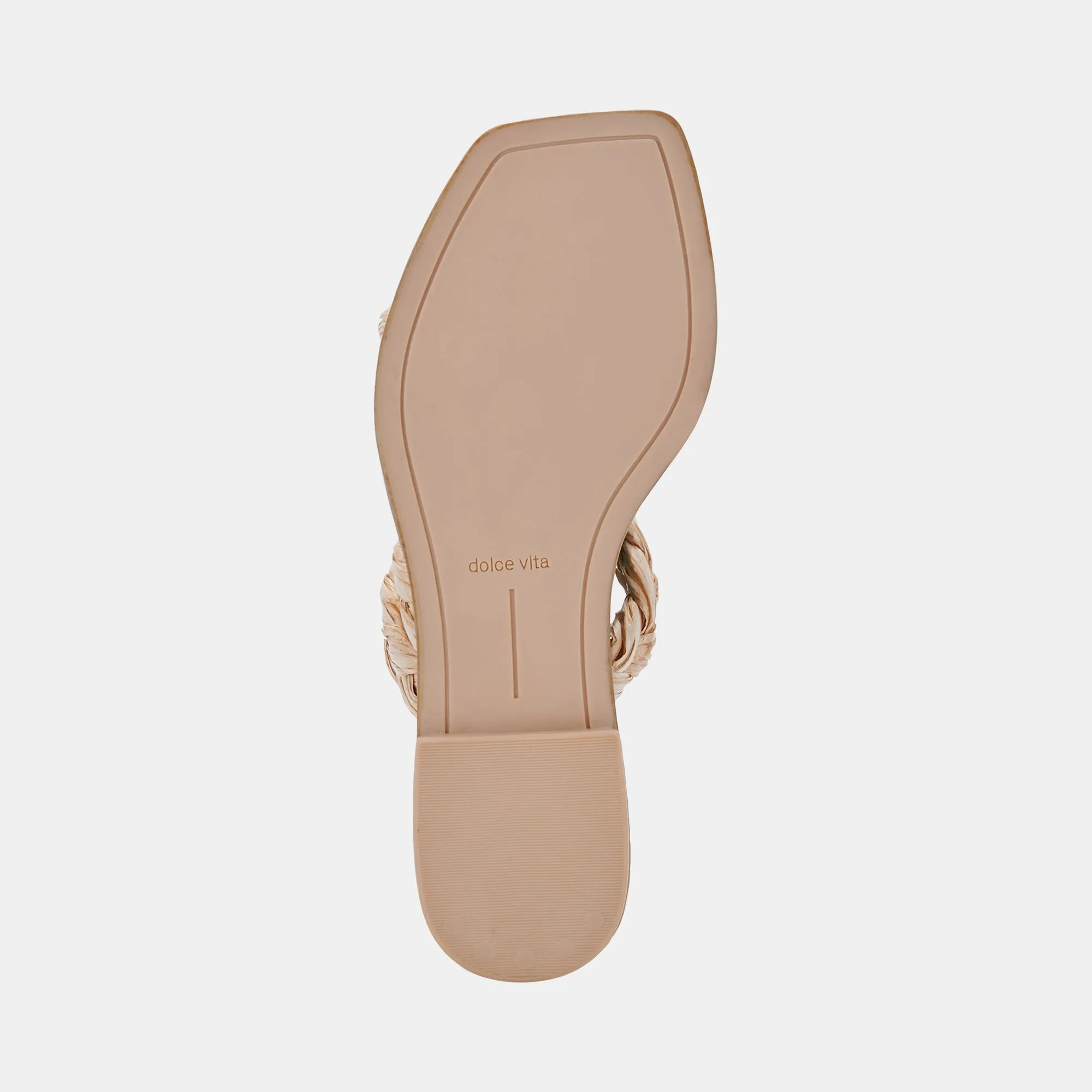 IMAN SANDALS LT NATURAL RAFFIA