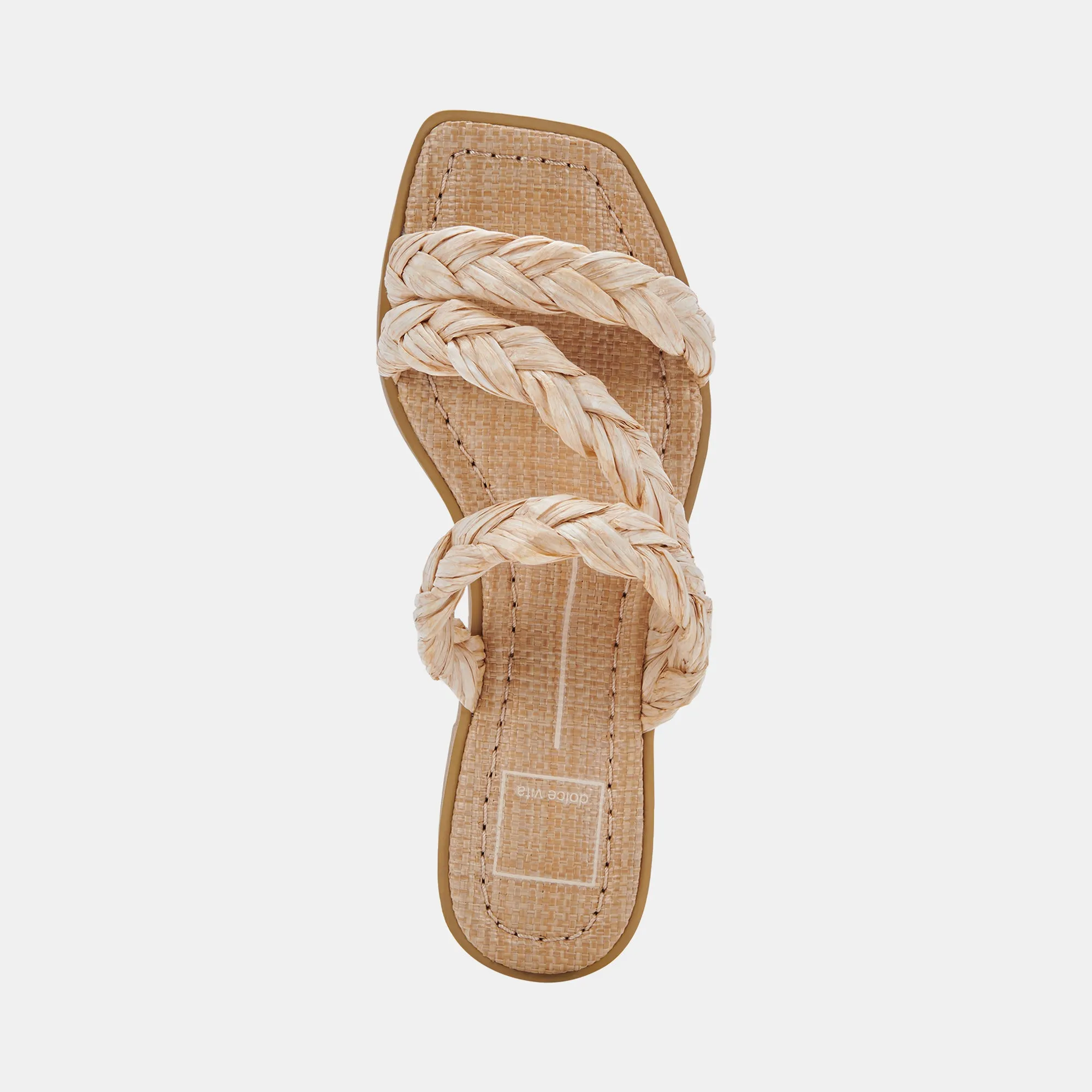 IMAN SANDALS LT NATURAL RAFFIA