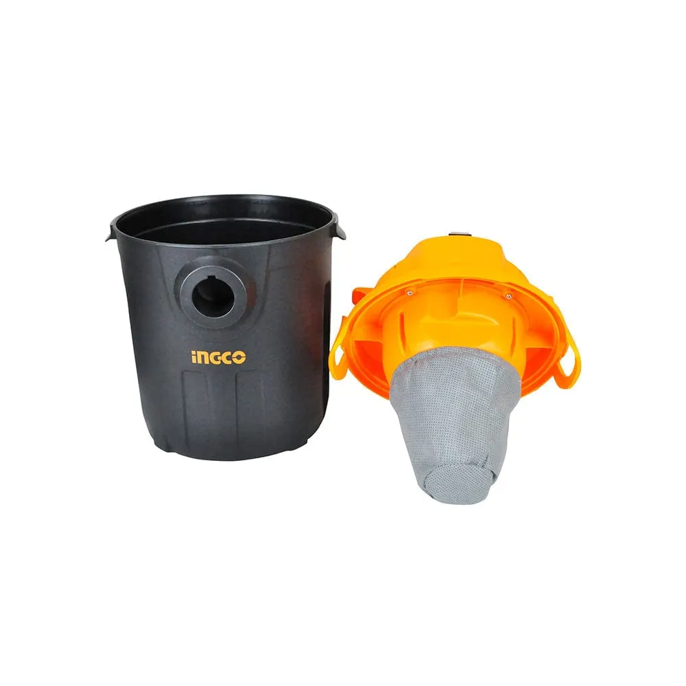 Ingco Wet & Dry Vacuum Cleaner 10 Liters 1000W - VC10101