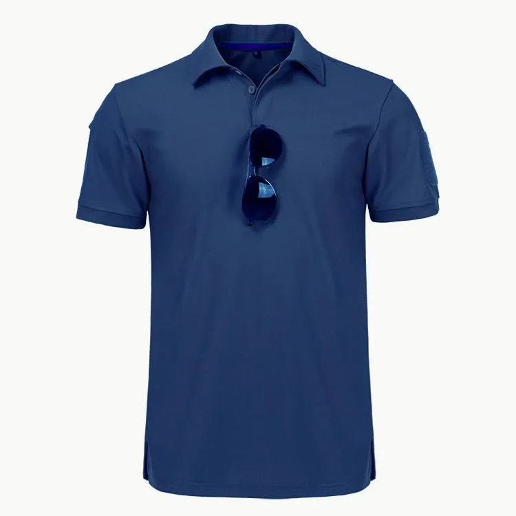 INSTOCK - Men Military Tactical Polos Outdoor Sport Quick Dry