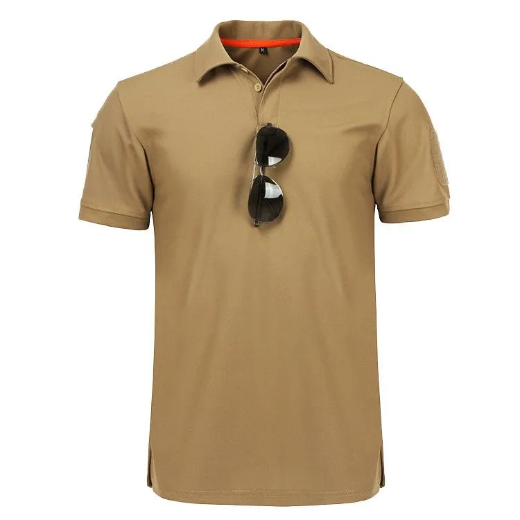 INSTOCK - Men Military Tactical Polos Outdoor Sport Quick Dry