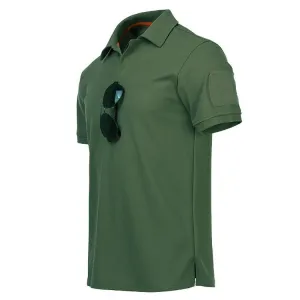 INSTOCK - Men Military Tactical Polos Outdoor Sport Quick Dry