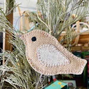 Jute Bird Ornament