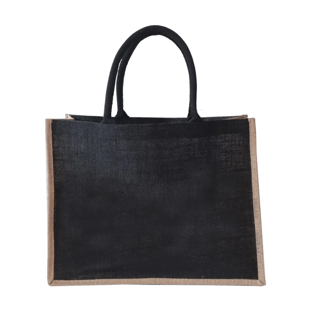 Jute Grocery Shopping Tote- White