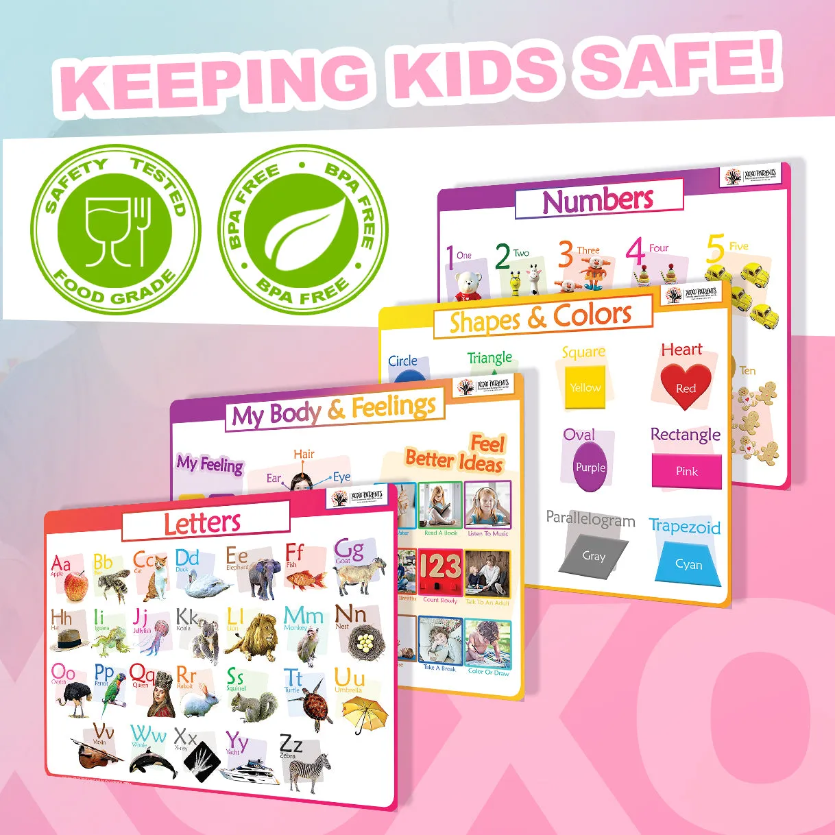 Kids Educational Placemats -  (Early Learning)