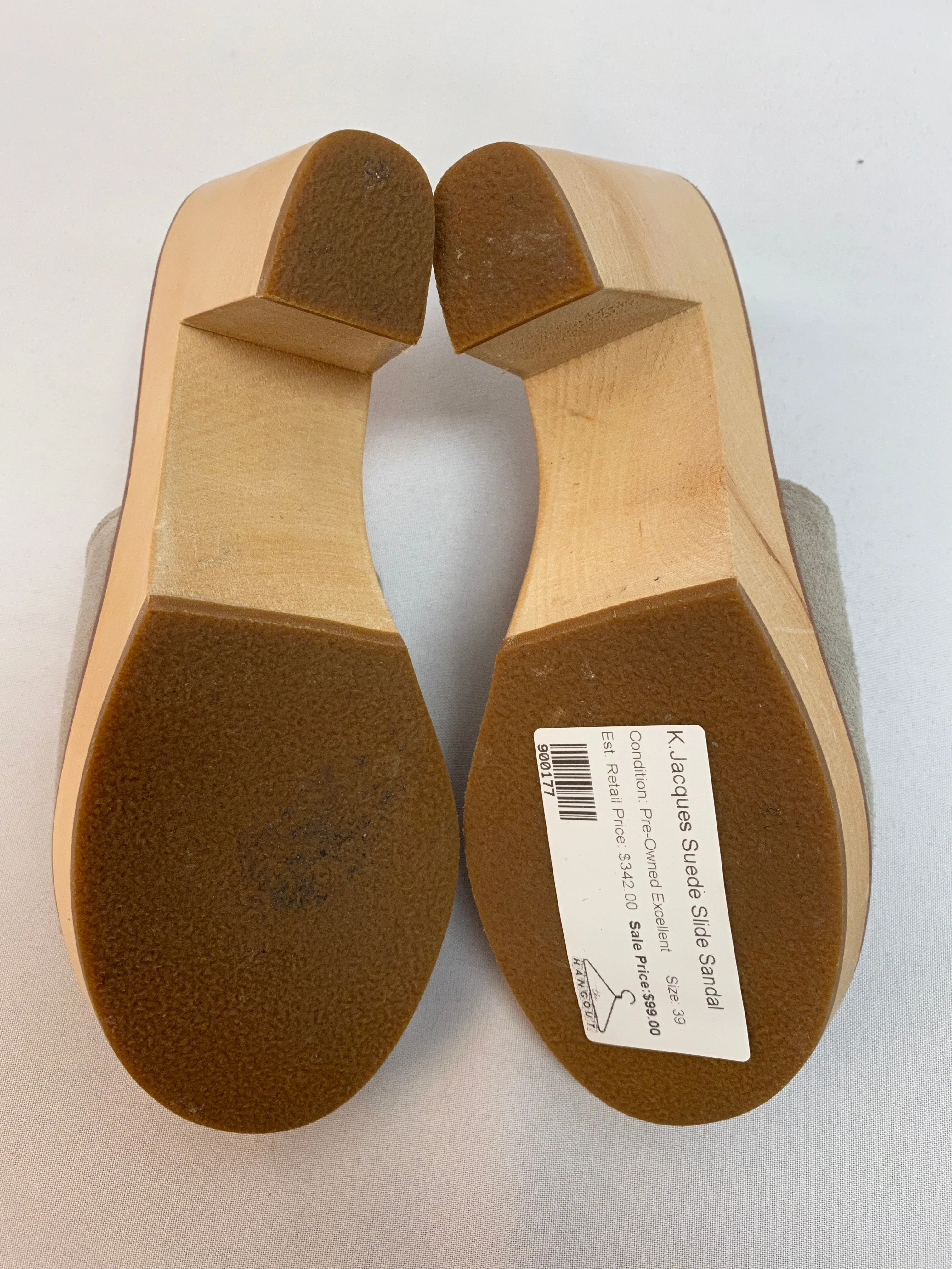 K.Jacques Suede Slide Sandal