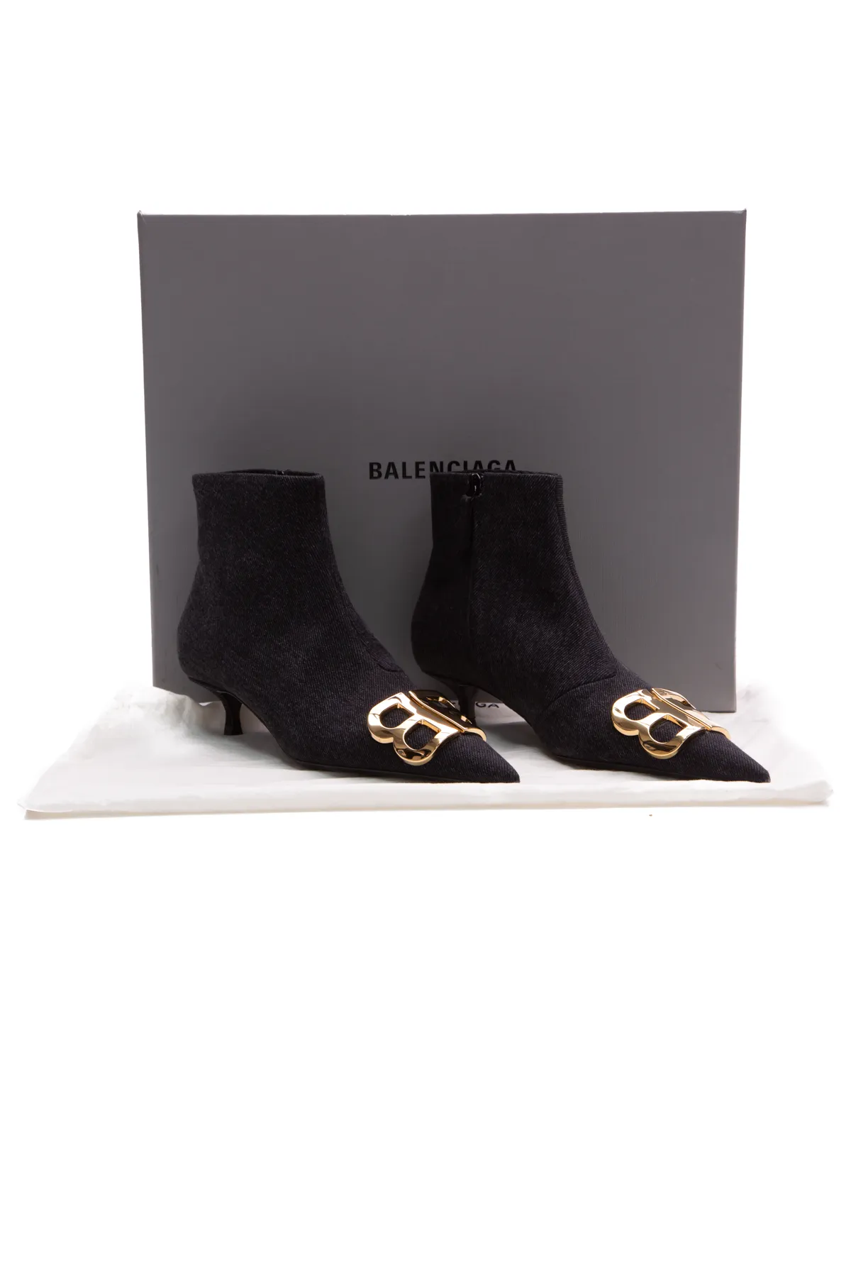 Knife Kitten Heel Booties - Size 35.5