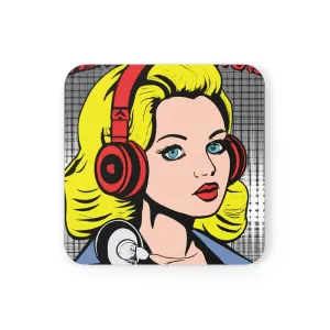 La Blonde III Cork Back Coaster
