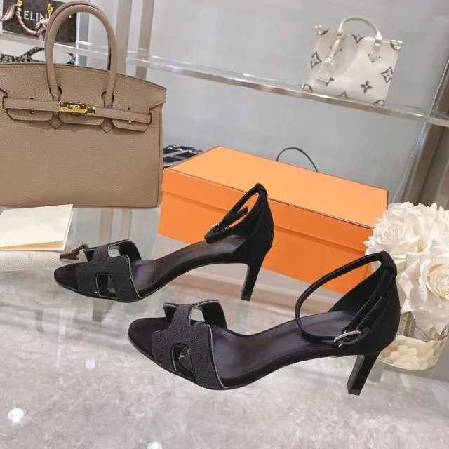 Ladies Shoes Open-Toes Buckle Strap Sandals