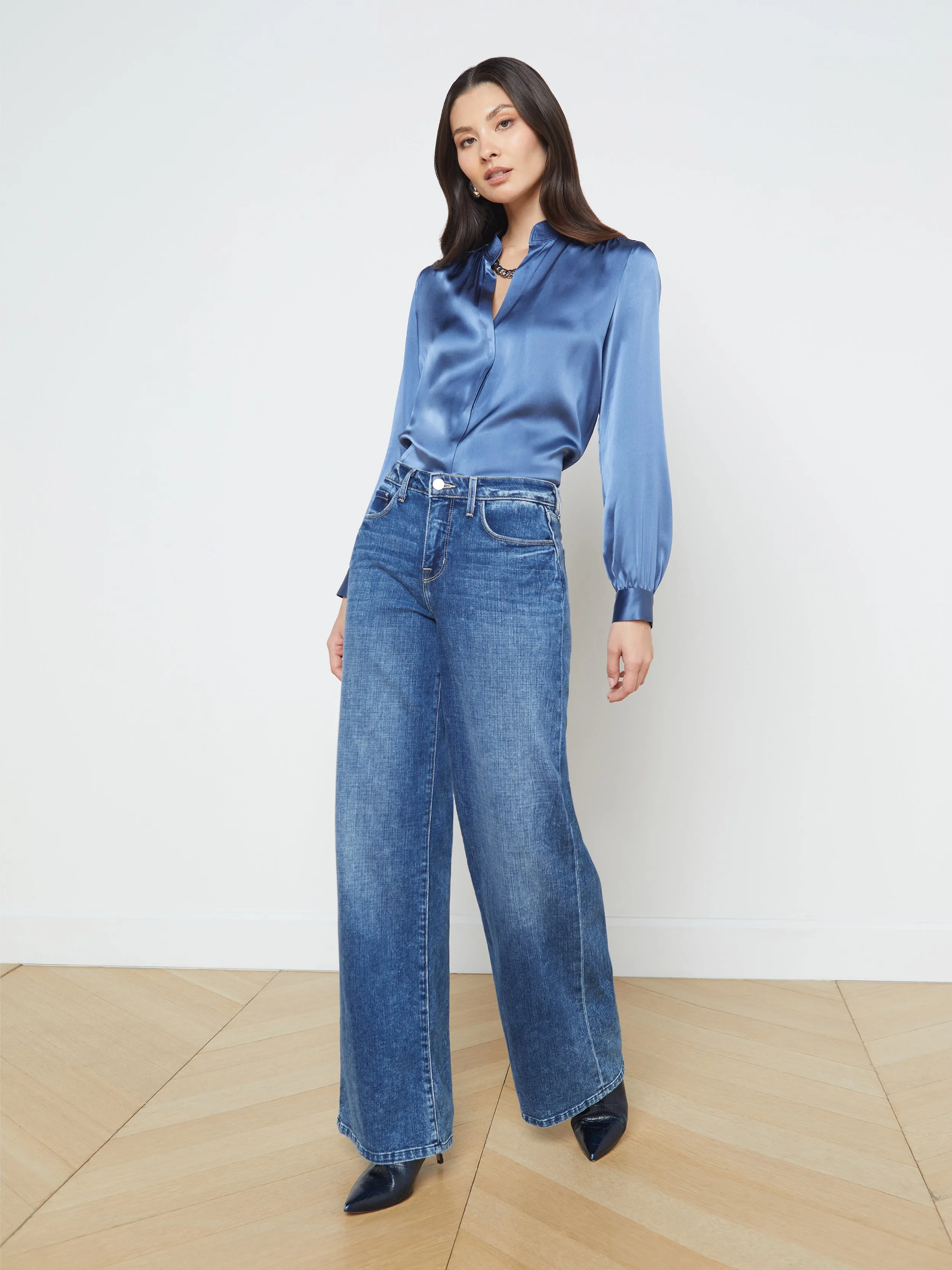 Lagence Alicent Sneaker Wide Leg Jean