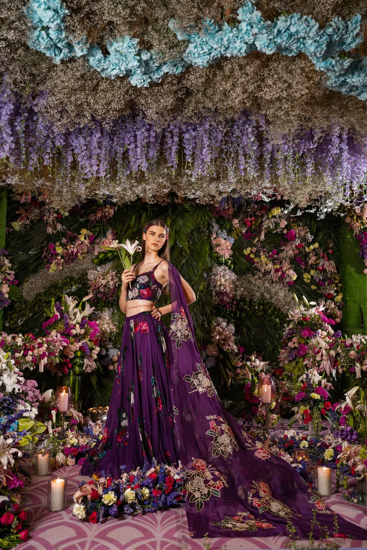 LEHENGA SET-PURPLE