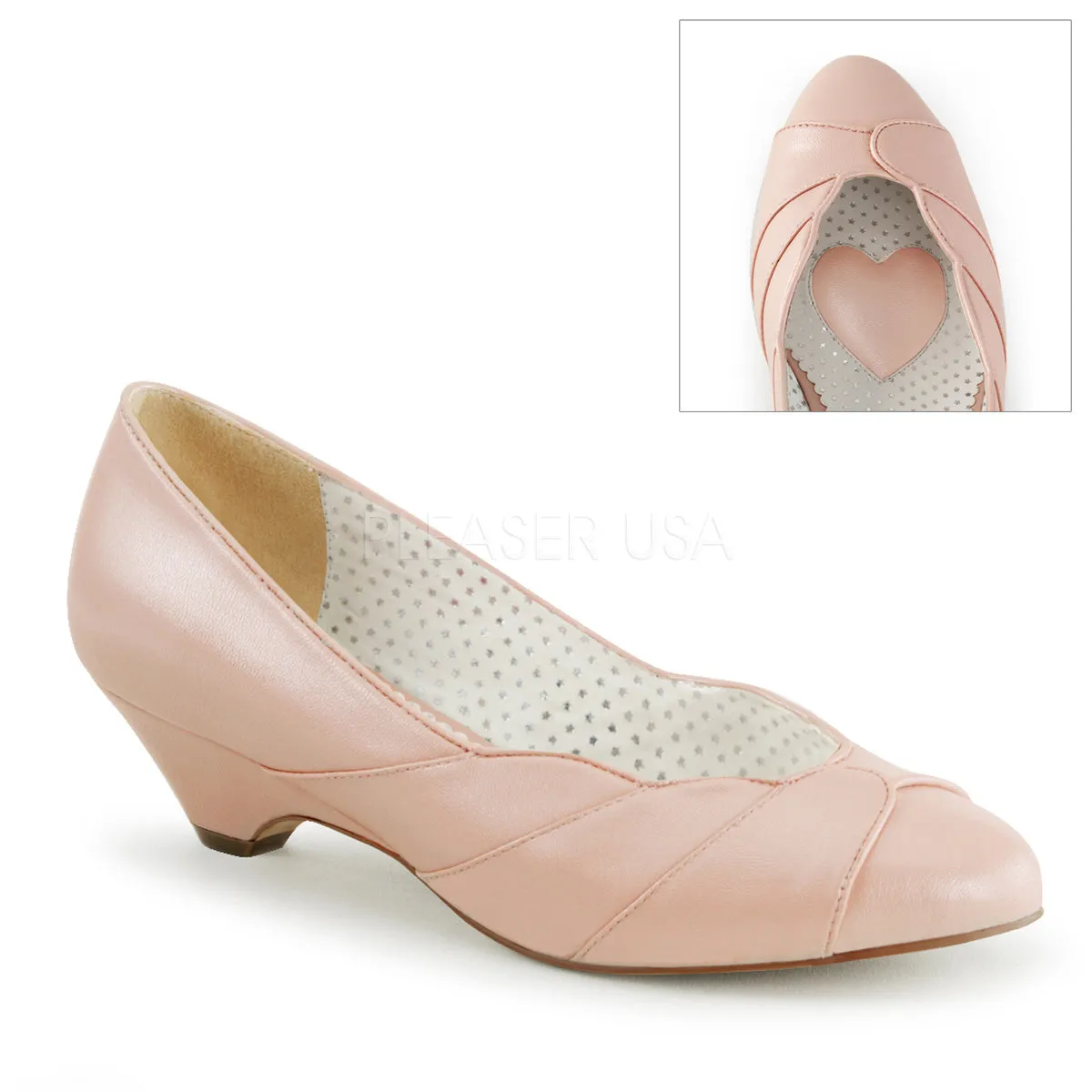 LULU-05  Baby Pink Faux Leather