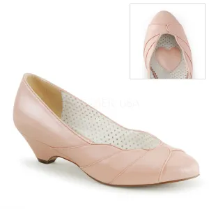 LULU-05  Baby Pink Faux Leather