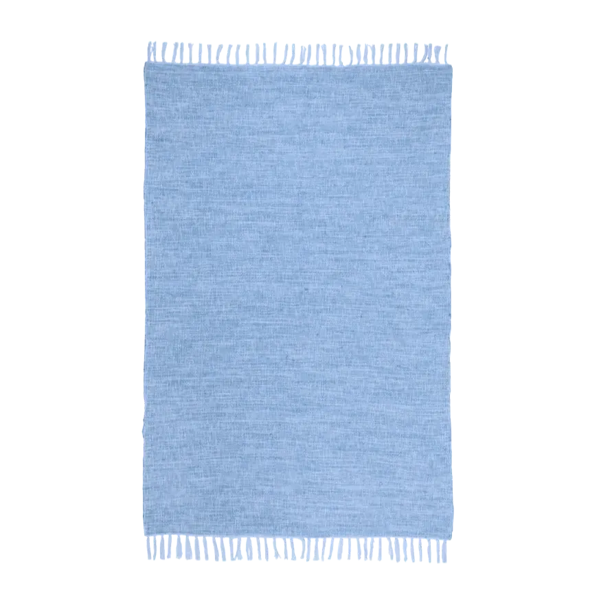Maia Jute and Cotton Blend Area Rug with Tassels