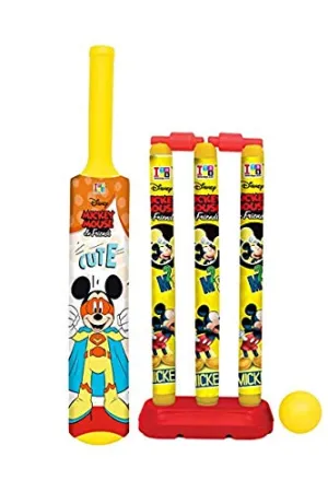MANAKI ENTERPRISE Cricket Kit Set for Kids 3 Stumps with 1 Bat and 1 Ball for Playing Perfect Cricket Combo Set ( 18 inch.Cricket Set)