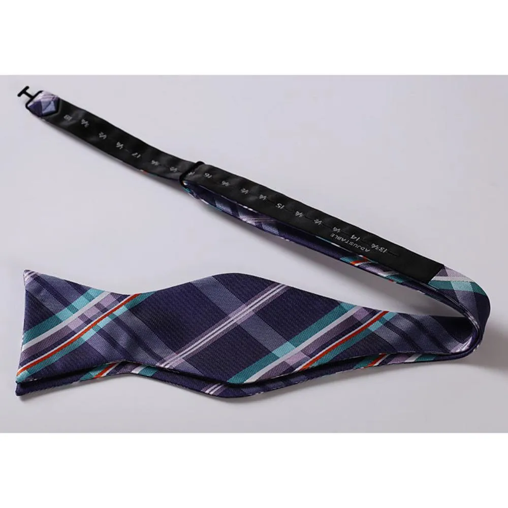 Mens Burgundy Floral Cotton Pre Tied Bow Tie