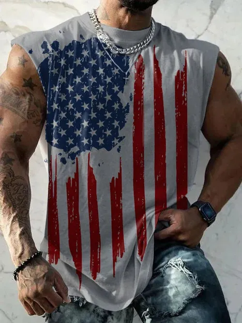 Men's Casual Printed Tank Top