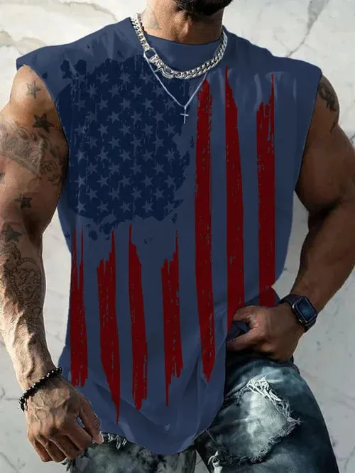 Men's Casual Printed Tank Top