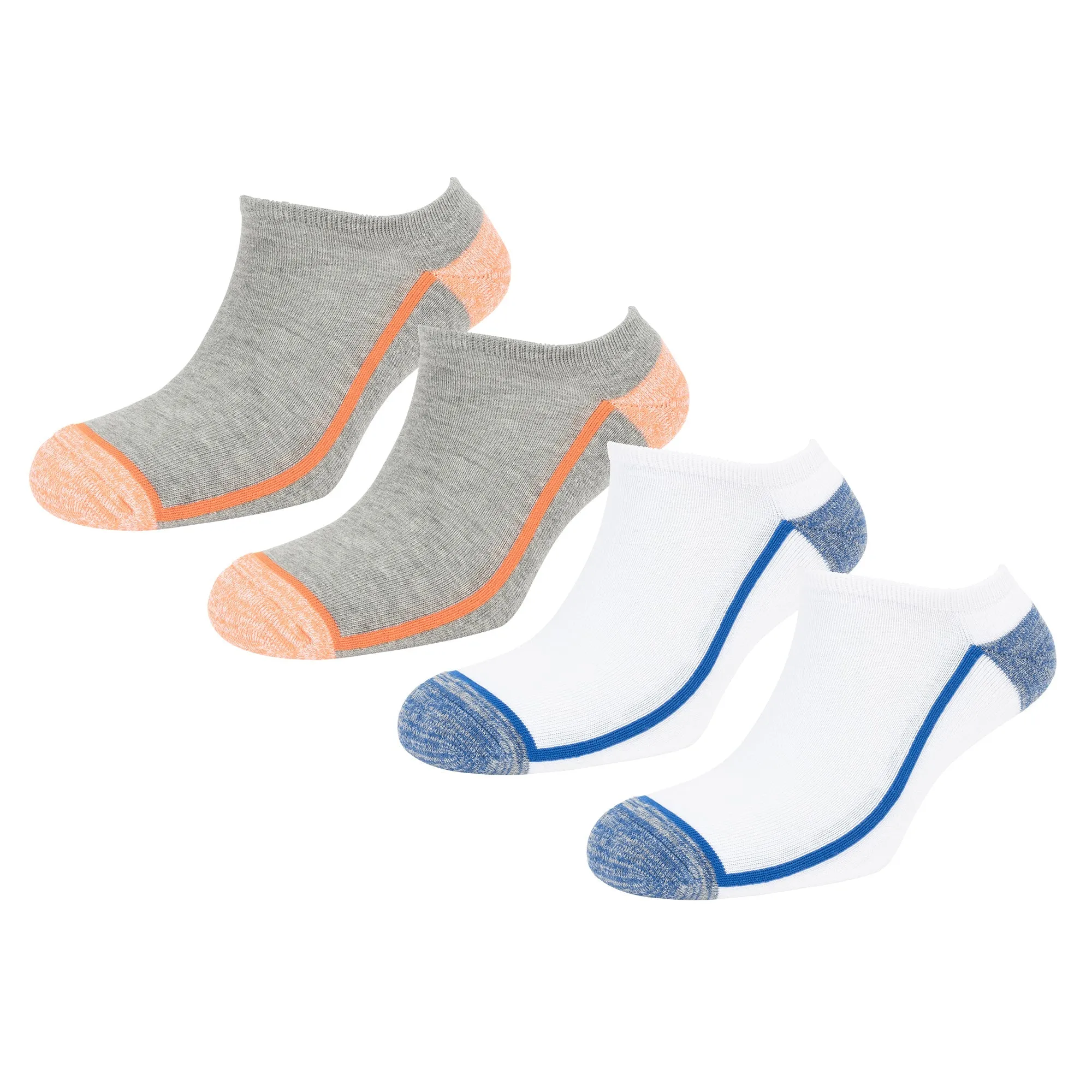 Men's No Show Socks - 4 Pack