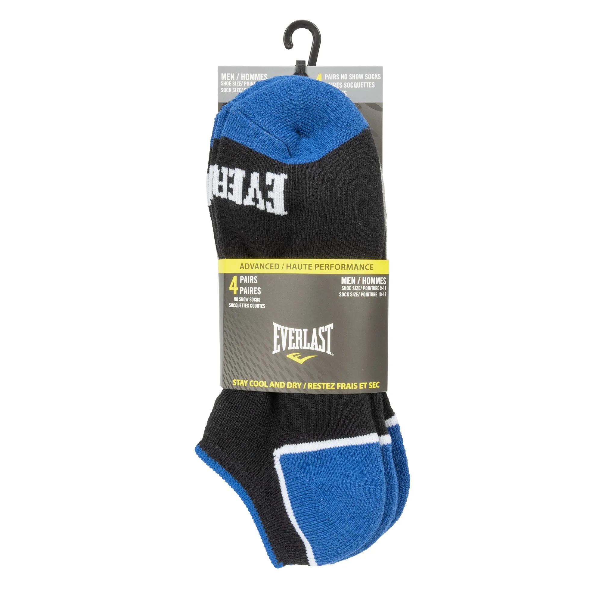 Men's No Show Socks - 4 Pack
