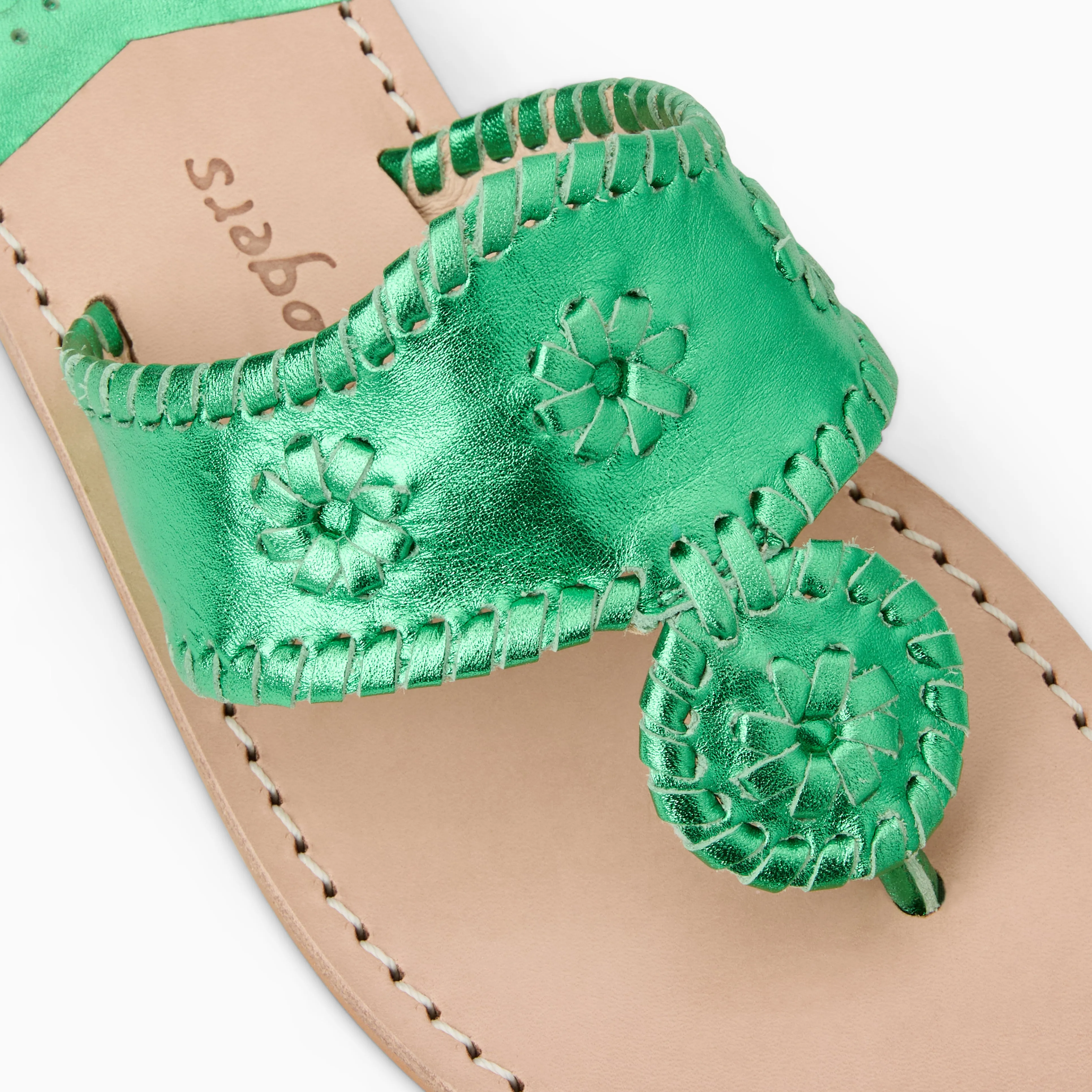 Metallic Jacks Flat Sandal