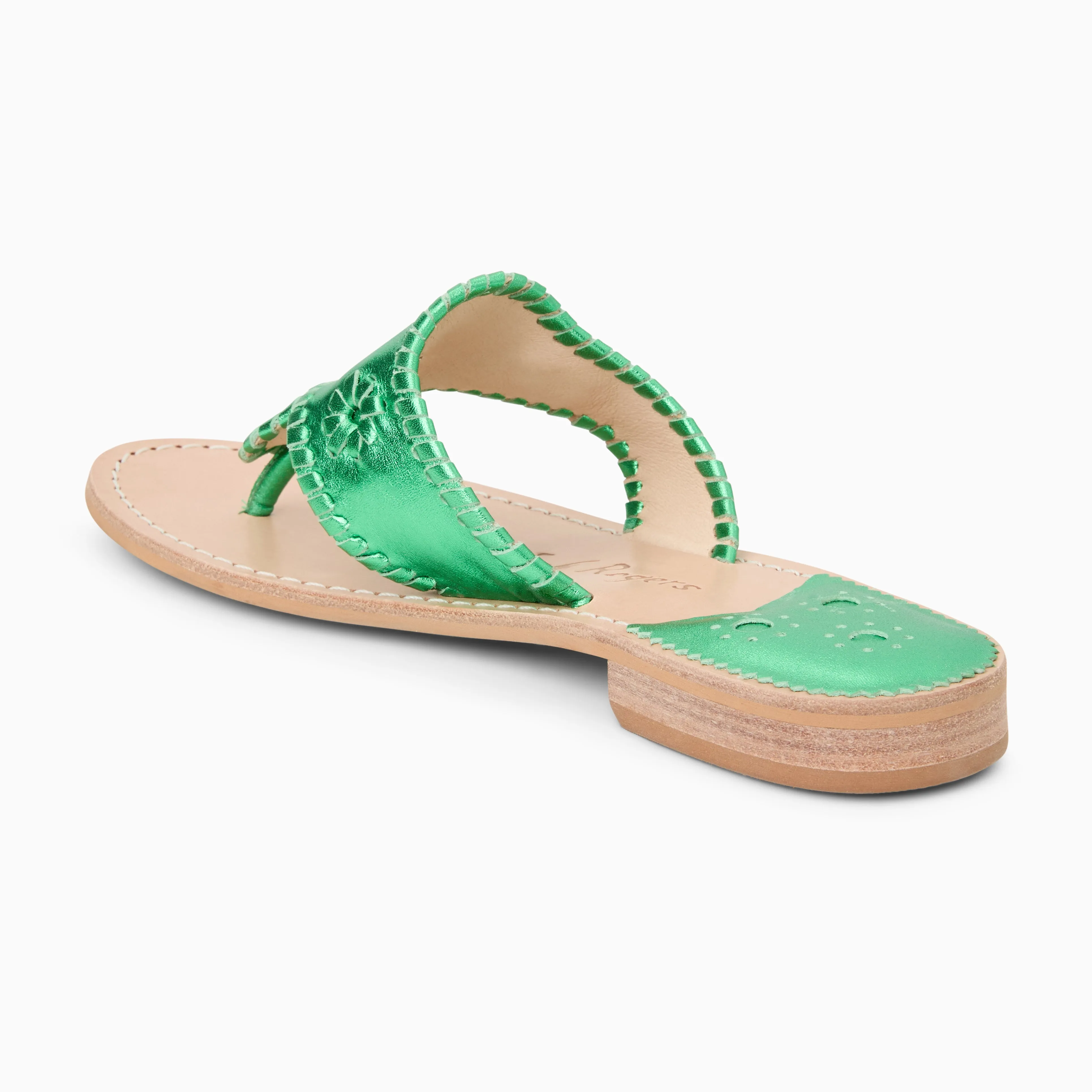 Metallic Jacks Flat Sandal