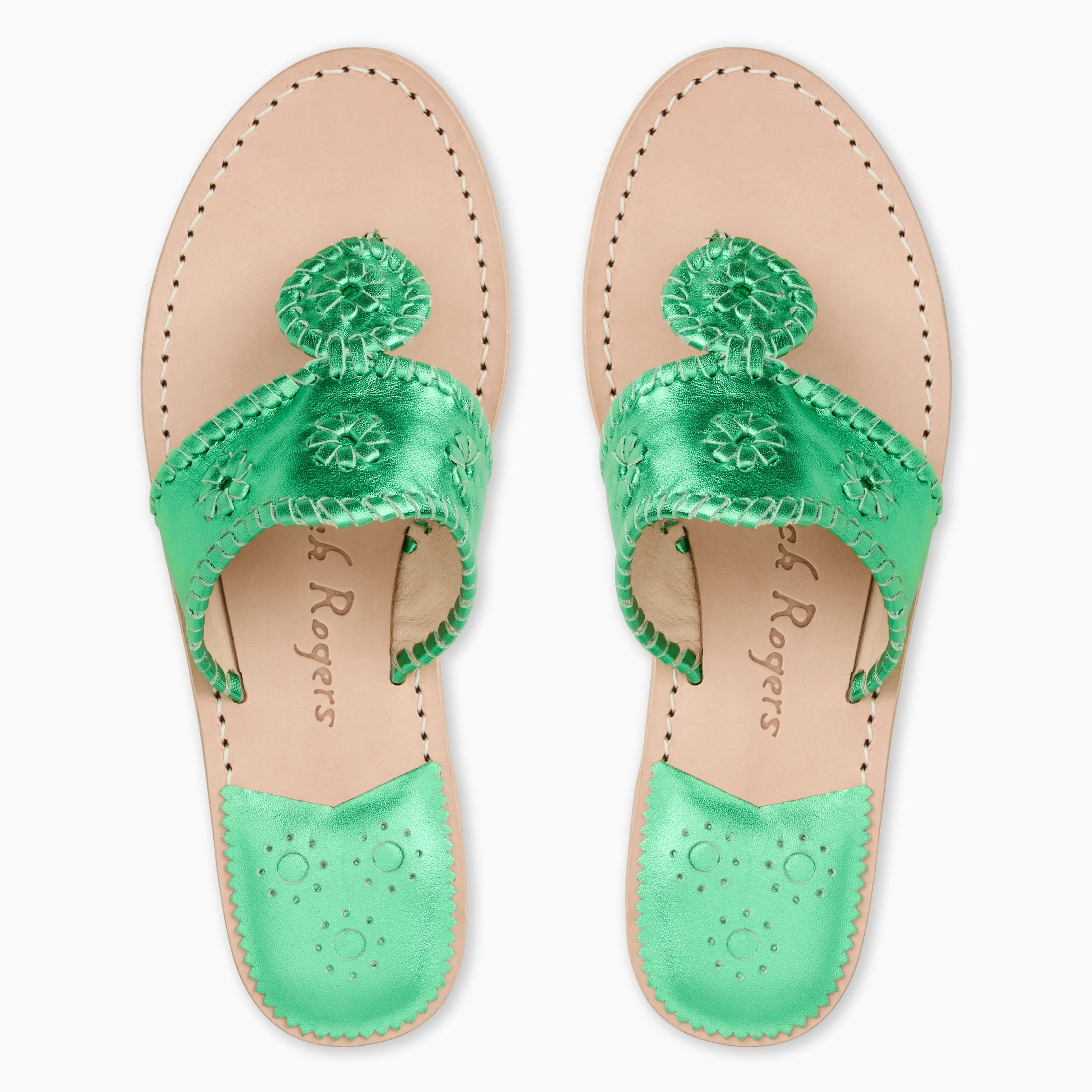 Metallic Jacks Flat Sandal