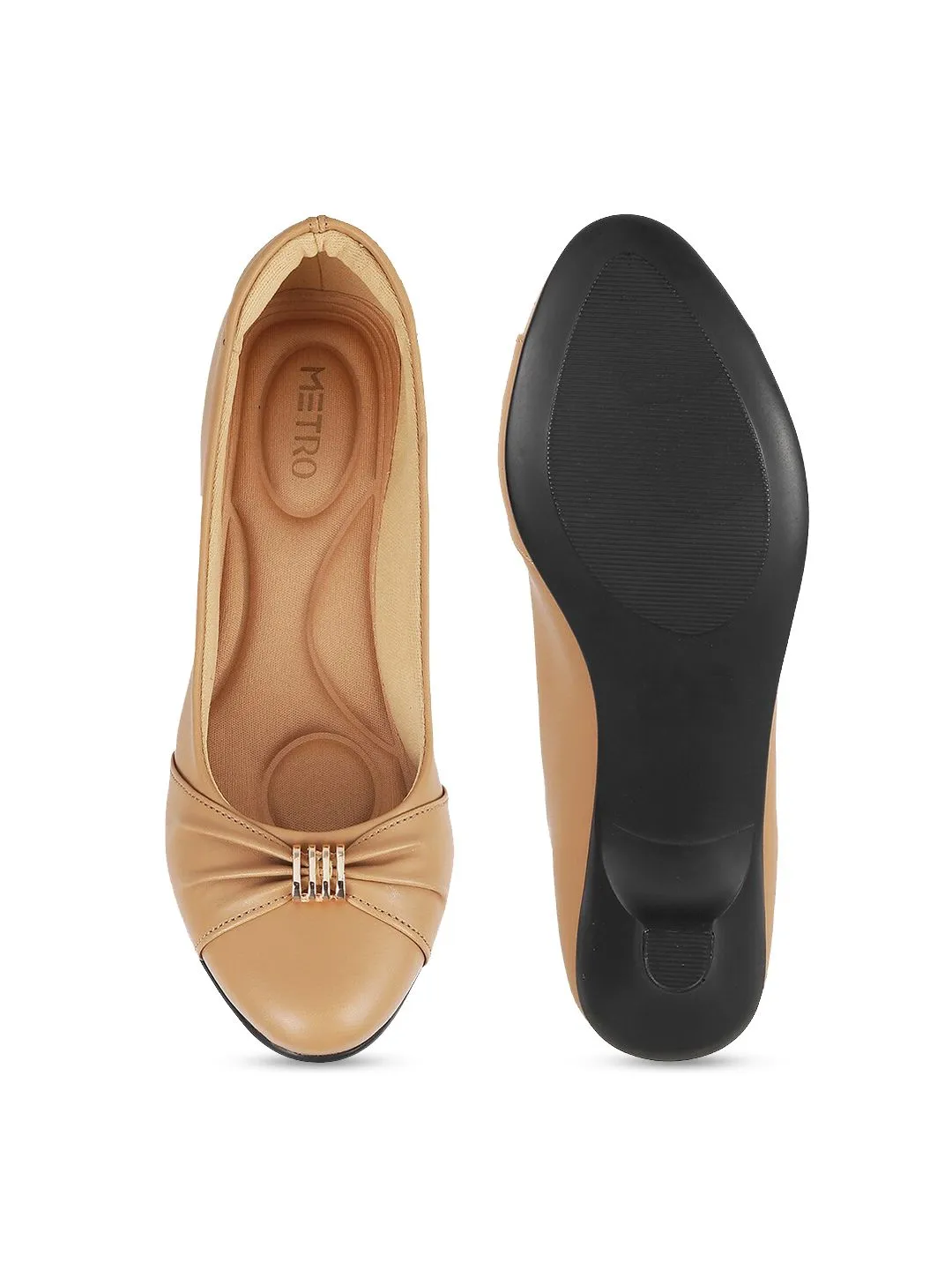 Metro Tan Kitten Pumps