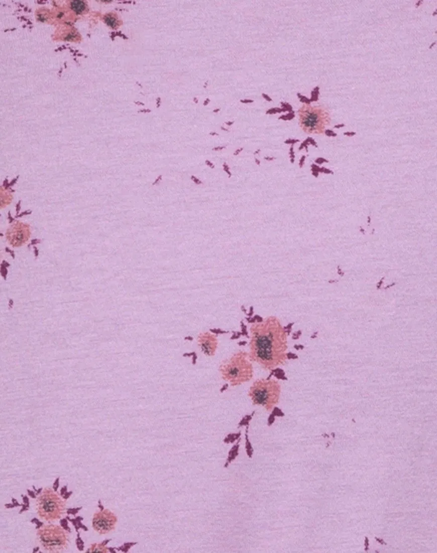 Mingga Off The Shoulder Top in Forget Me Not Lilac