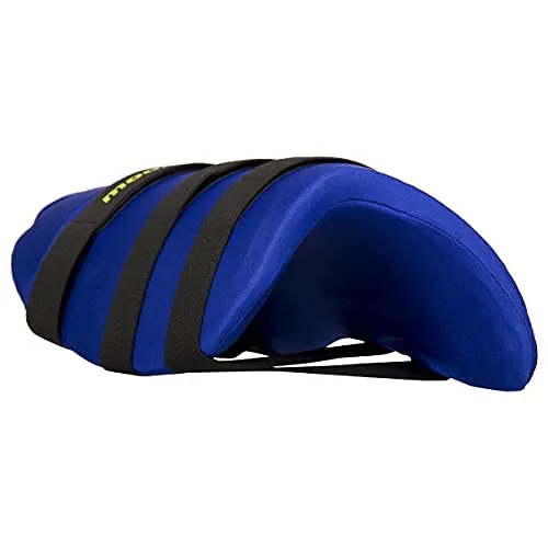 Moonwalkr ENDOS Thigh Guards, Lower Body Safety, Protection Equipment for Cricket Players, Flexible Fit, Cricket Thigh Pads for Adults, Boys and Men, Right Hand Batsman, Medium, Blue