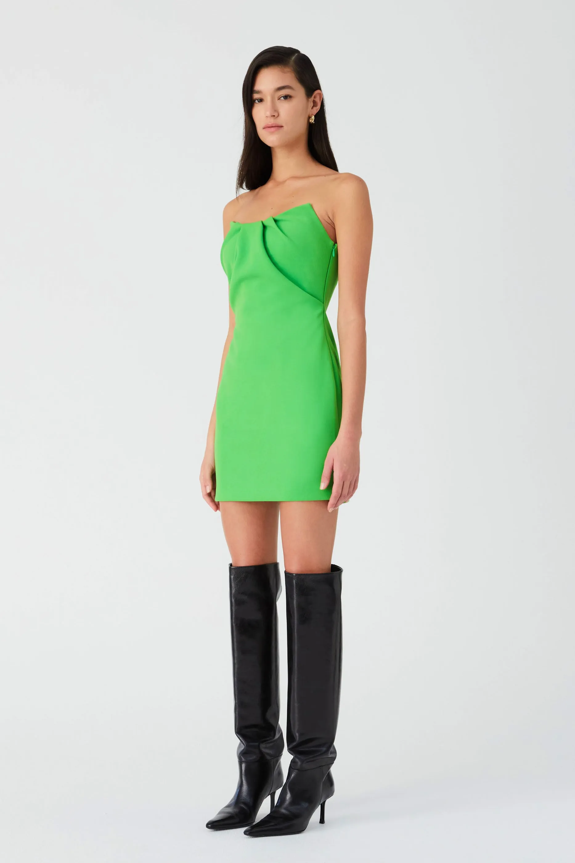 MORGAN CREPE MINI DRESS