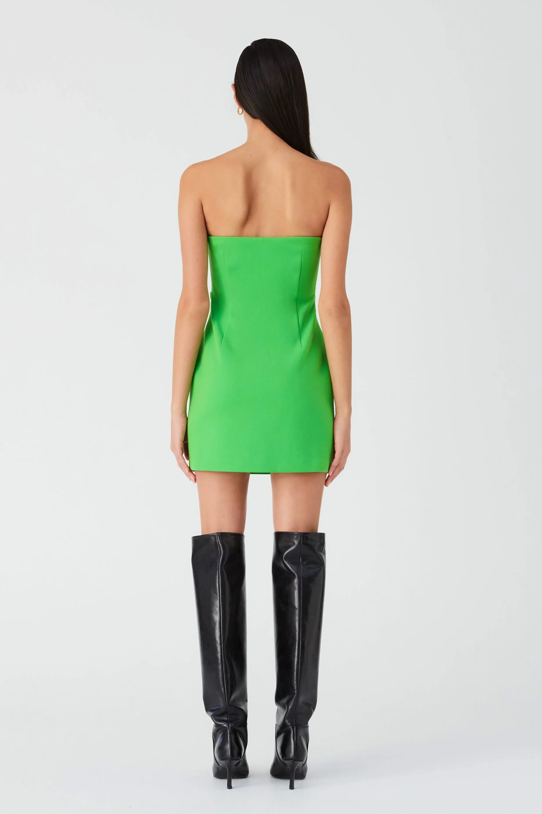 MORGAN CREPE MINI DRESS