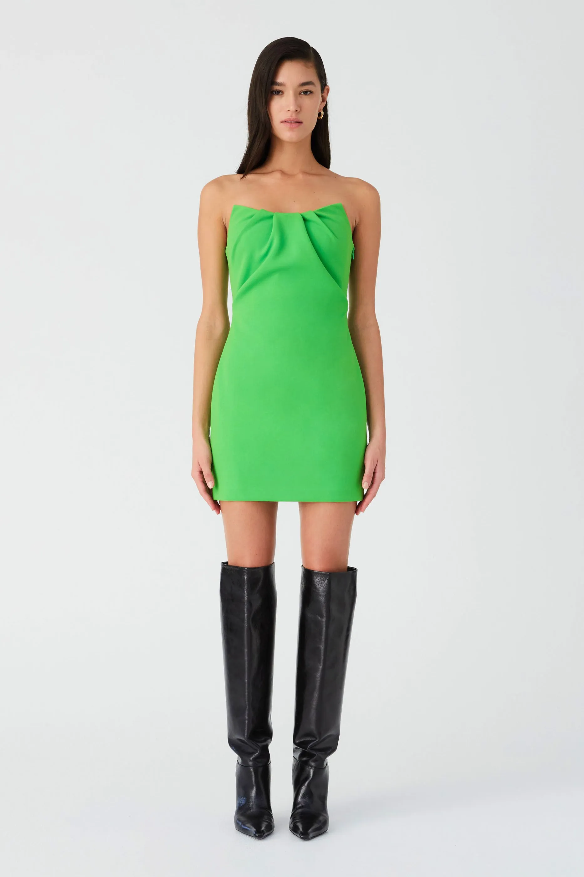 MORGAN CREPE MINI DRESS